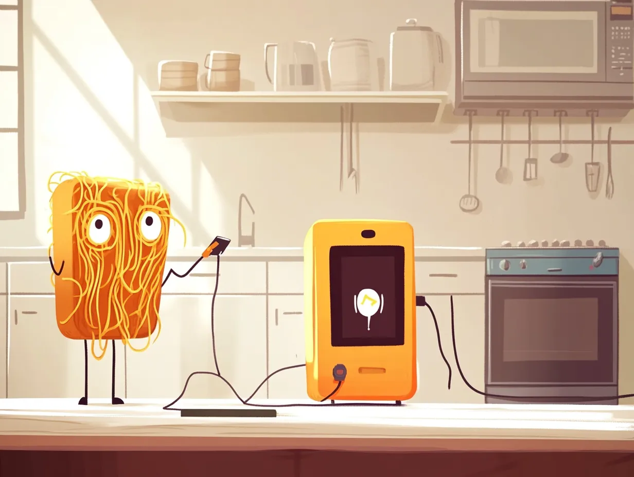 ¿Es malo cargar dispositivos en la cocina?
