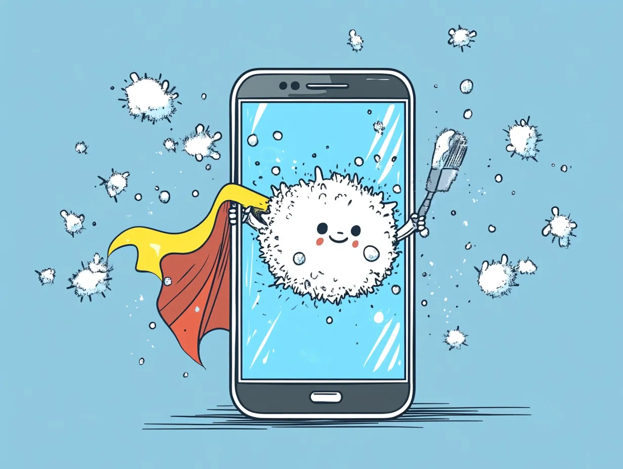 ¿Es malo no limpiar la pantalla del móvil?