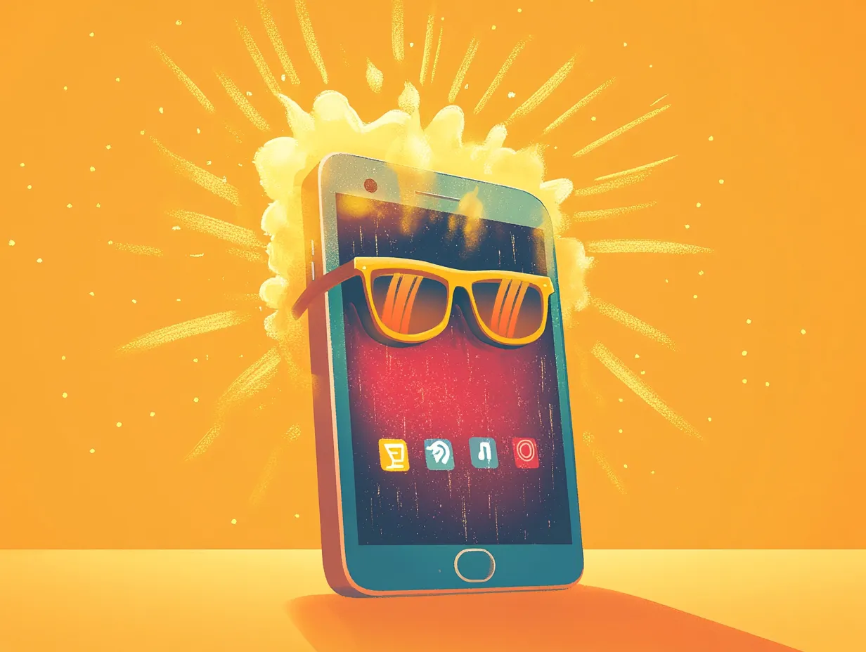 ¿Es malo utilizar el móvil bajo el sol?