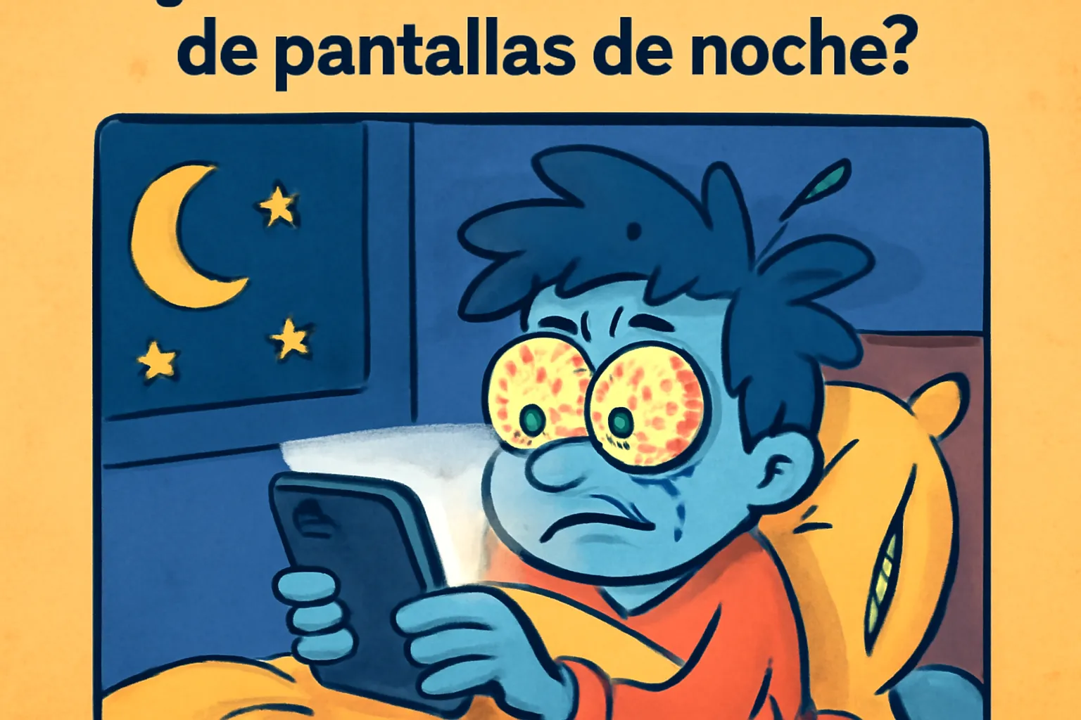 ¿Es perjudicial el uso de pantallas de noche?